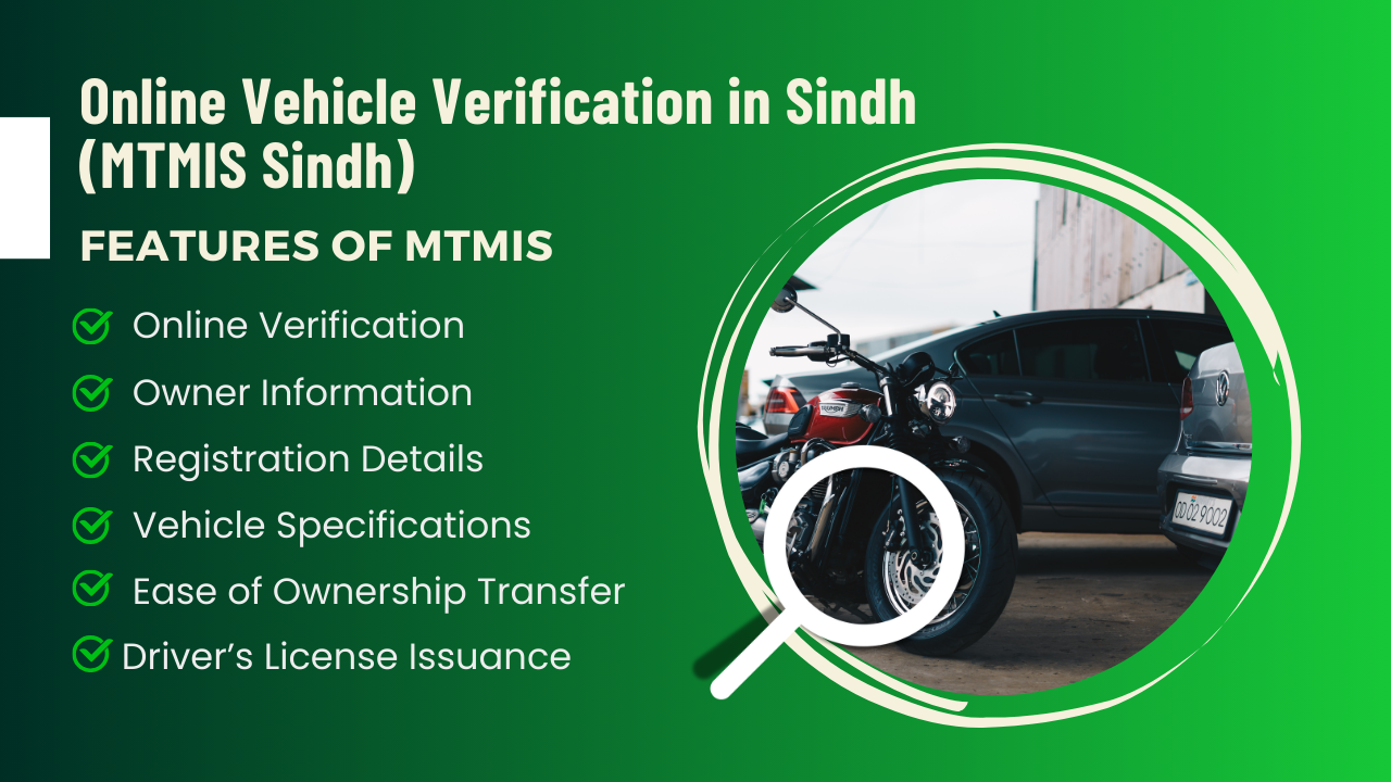 Online Vehicle Verification Sindh | MTMIS Sindh - Check Registration, Ownership & Tax Status