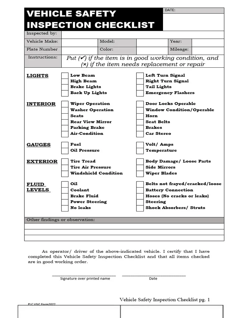 RTO Vehicle Fitness Inspection